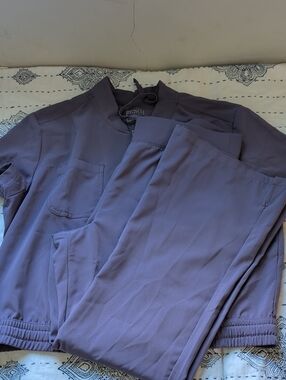 Nika Womens Scrub Suit Top XL and L Flare Bottoms